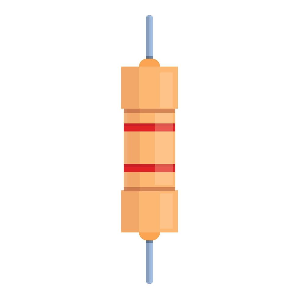 Voltage resistor icon, cartoon style vector