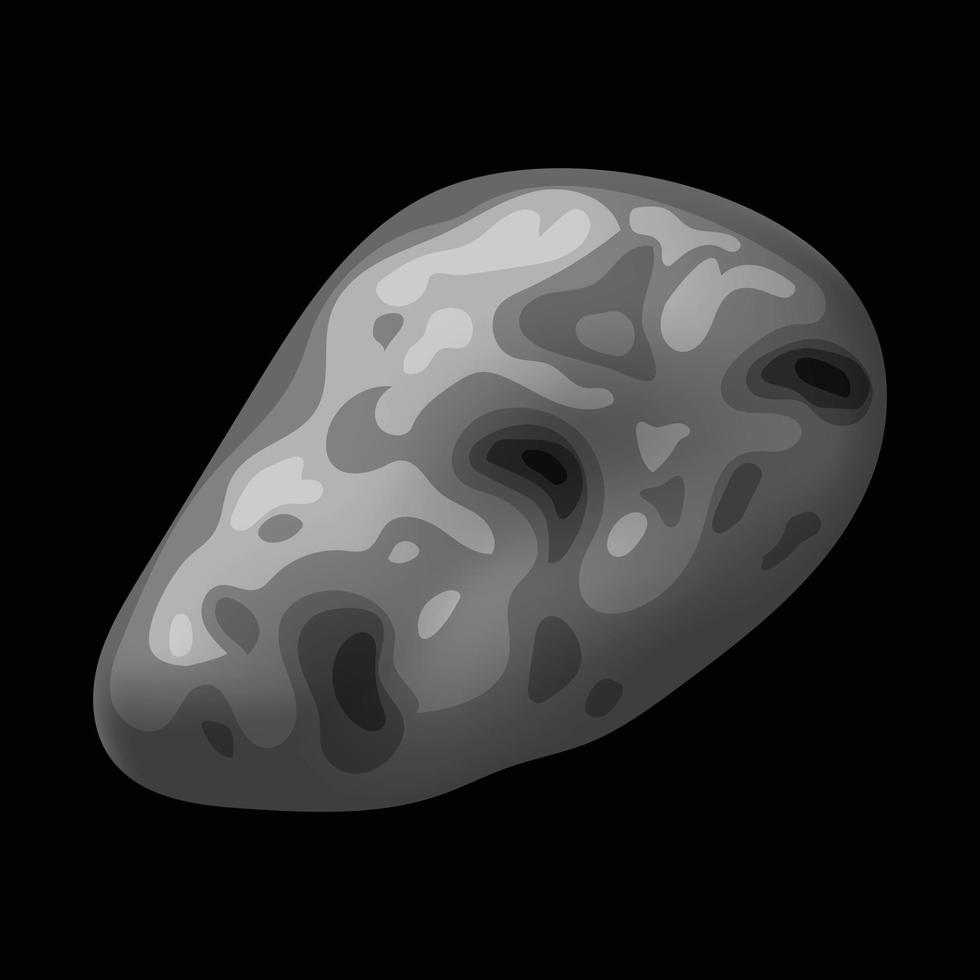 Space stone icon, isometric style vector