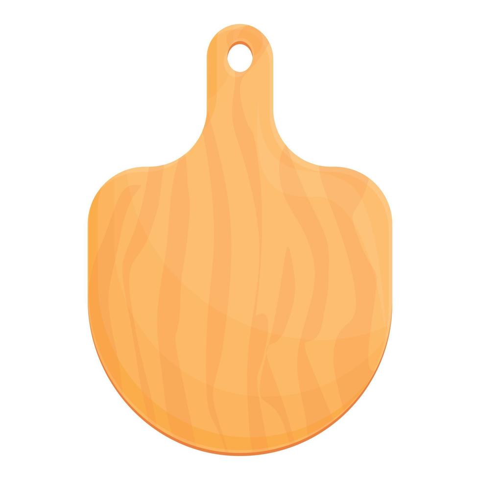 Rustic board icon cartoon vector. Wooden kitchen vector