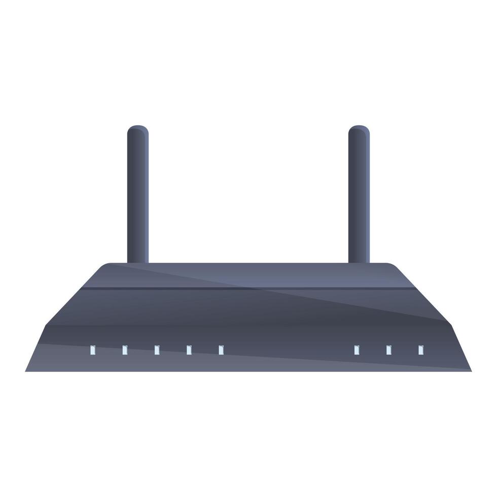 Wifi modem usb port icon, cartoon style vector