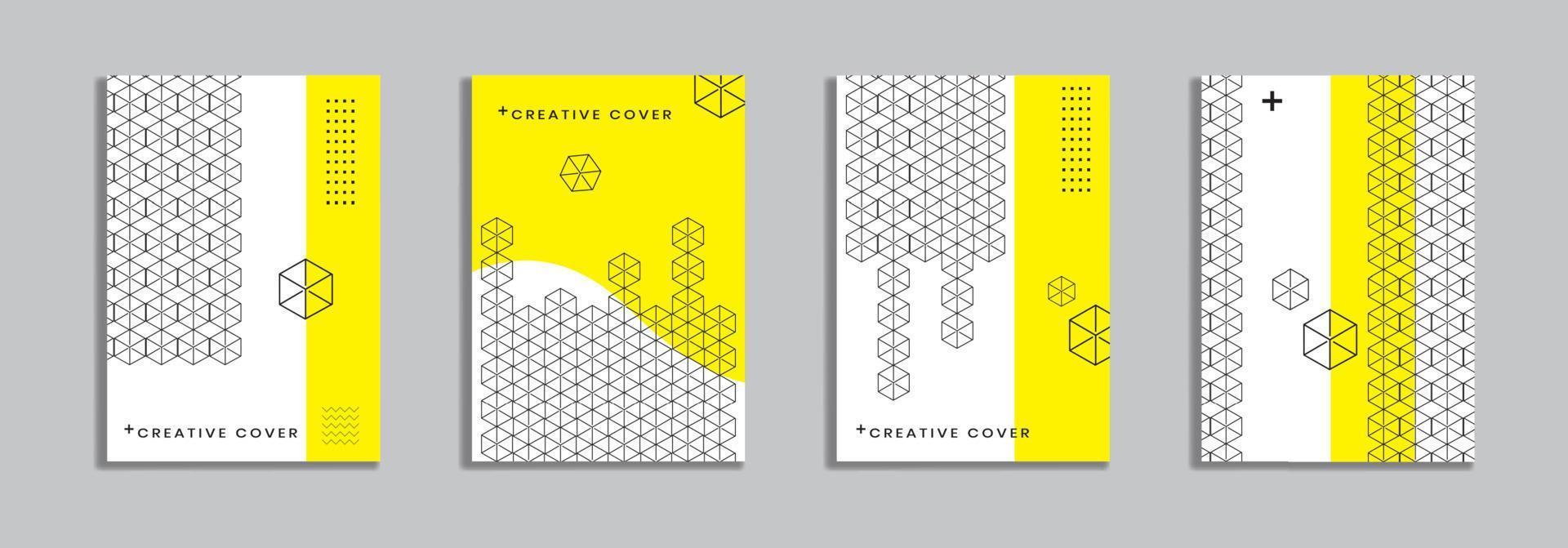 Cover design with memphis style. background of geometric shapes. minimal pattern. Can be used for banners, placards, posters, leaflets, etc. Vector template