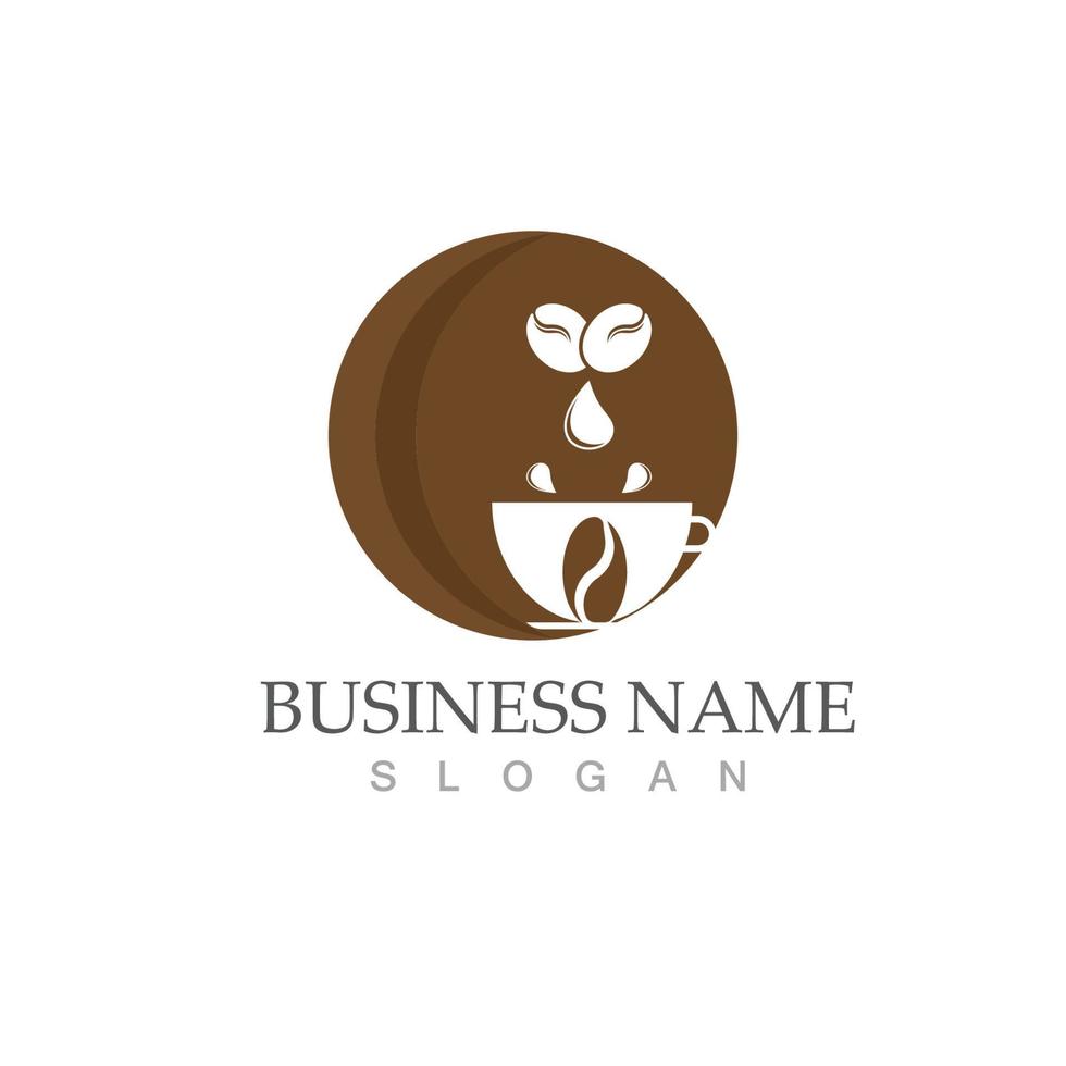 Coffee bean icon vector