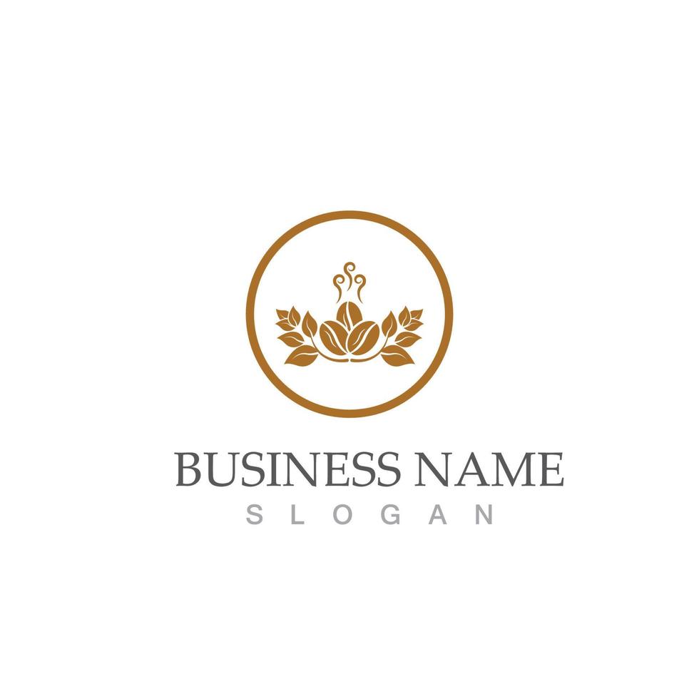 Coffee bean icon vector