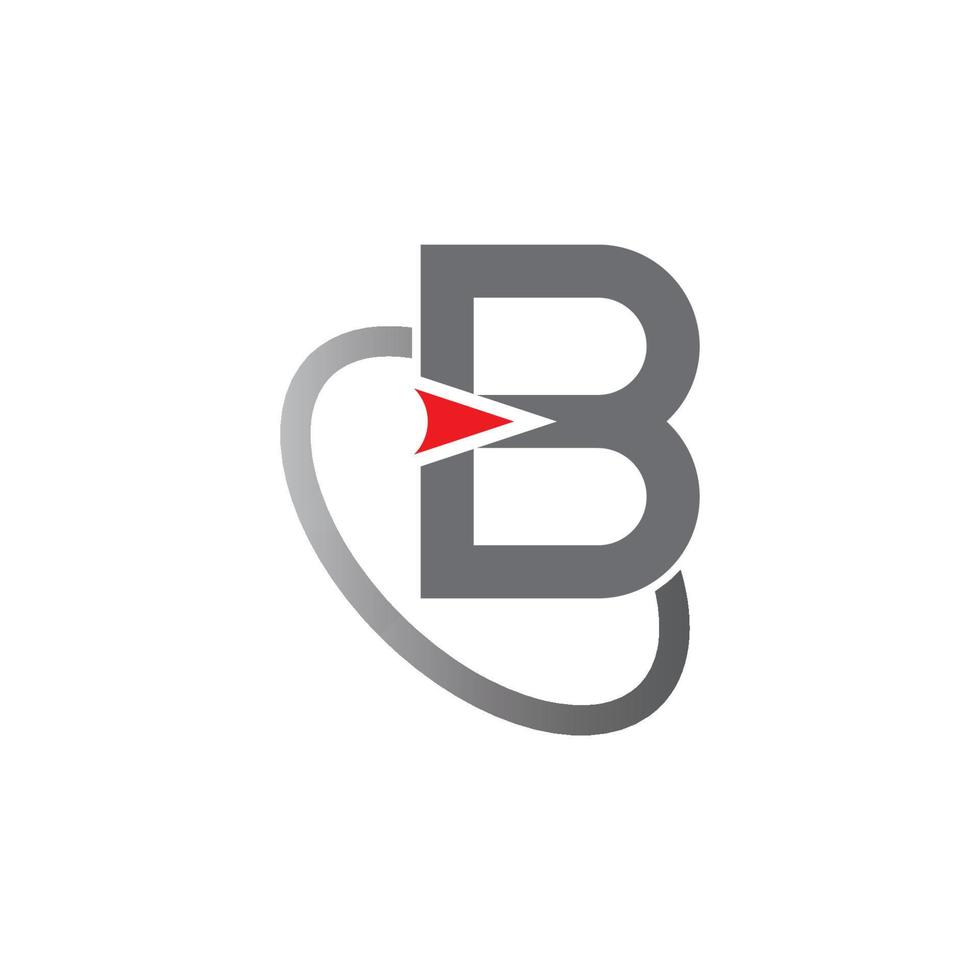 B Letter logo vector illustration