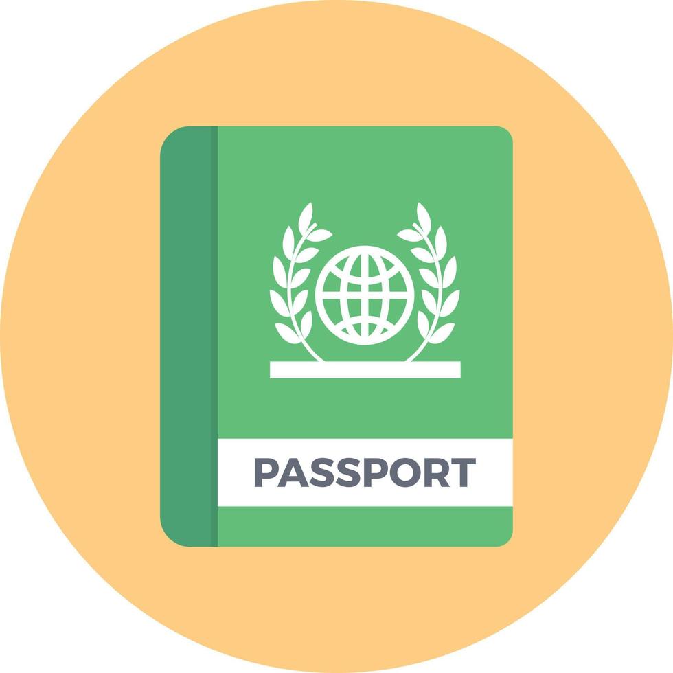 Ilustración de vector de pasaporte en un fondo. Símbolos de calidad premium. Iconos vectoriales para concepto y diseño gráfico.