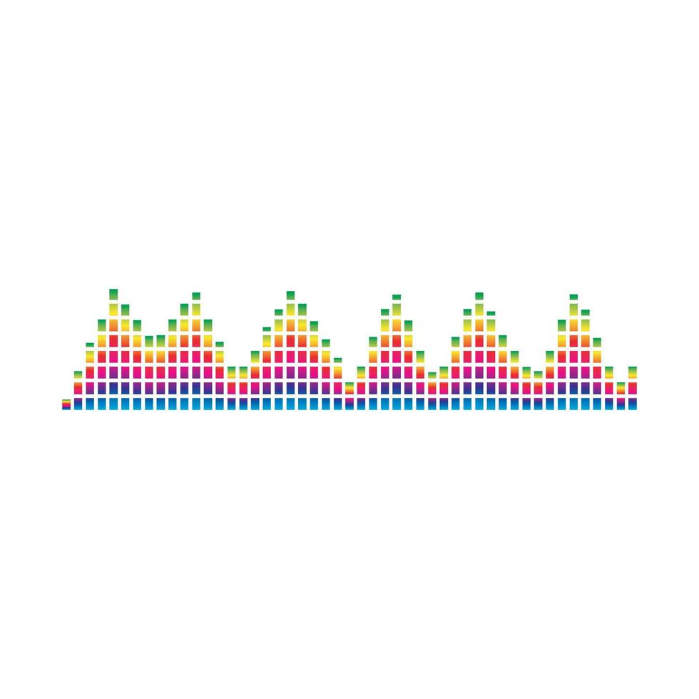 Sound waves vector illustration design