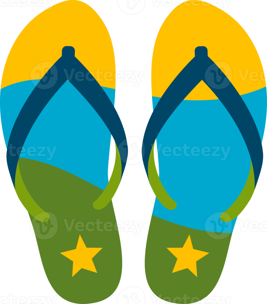 Free Brazilian flip flops. Illustration 14386214 PNG with Transparent ...