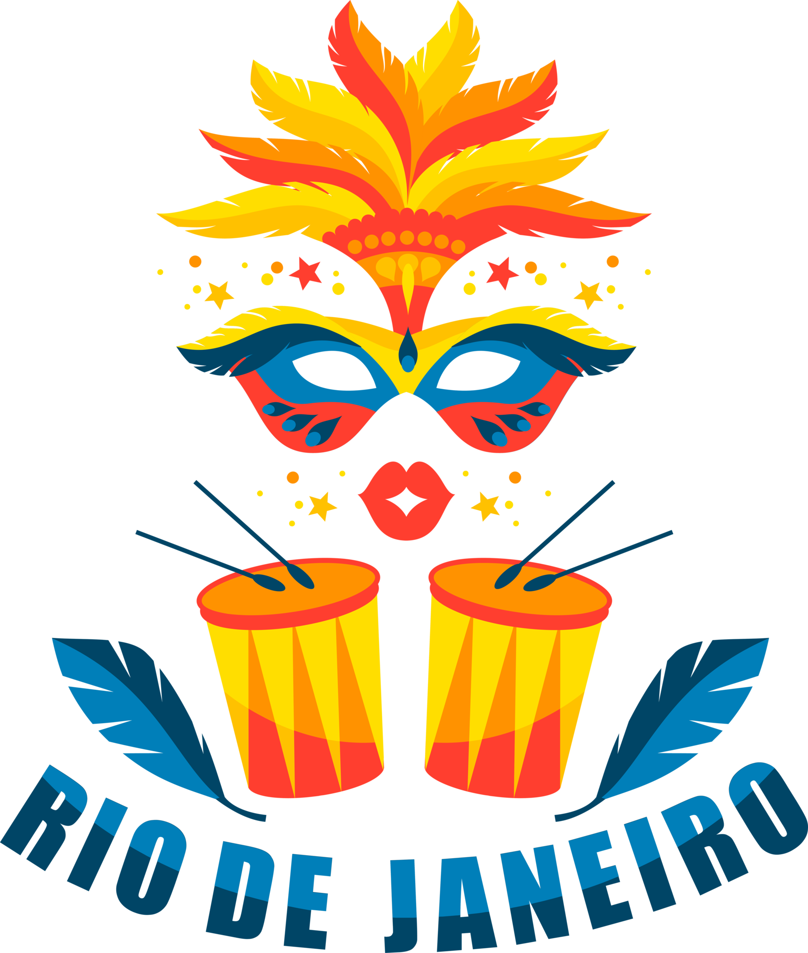 Brazil Carnival Emblem. Illustration 14386228 PNG
