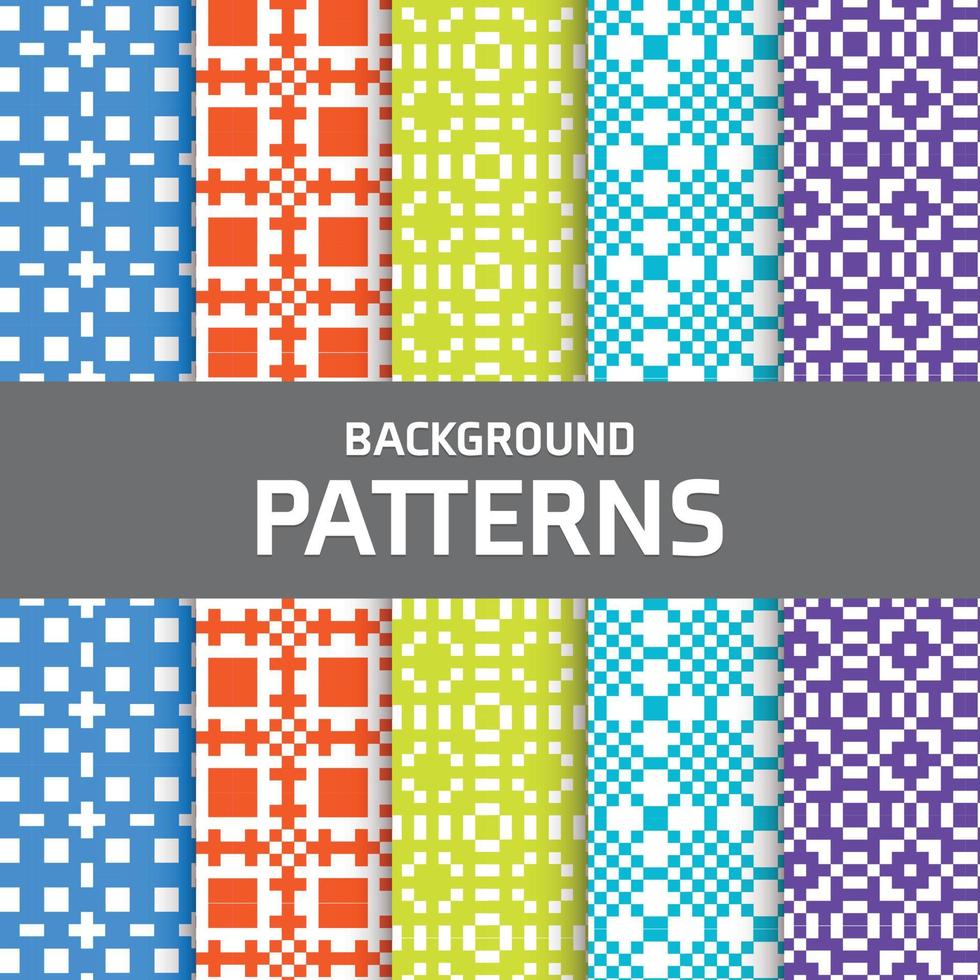 Mix Pattern Background vector