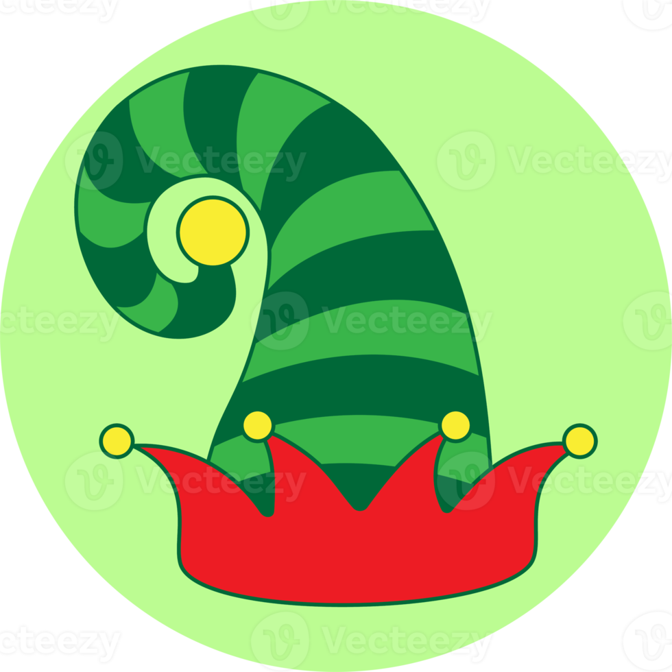 Gnome hat green holiday Christmas. png