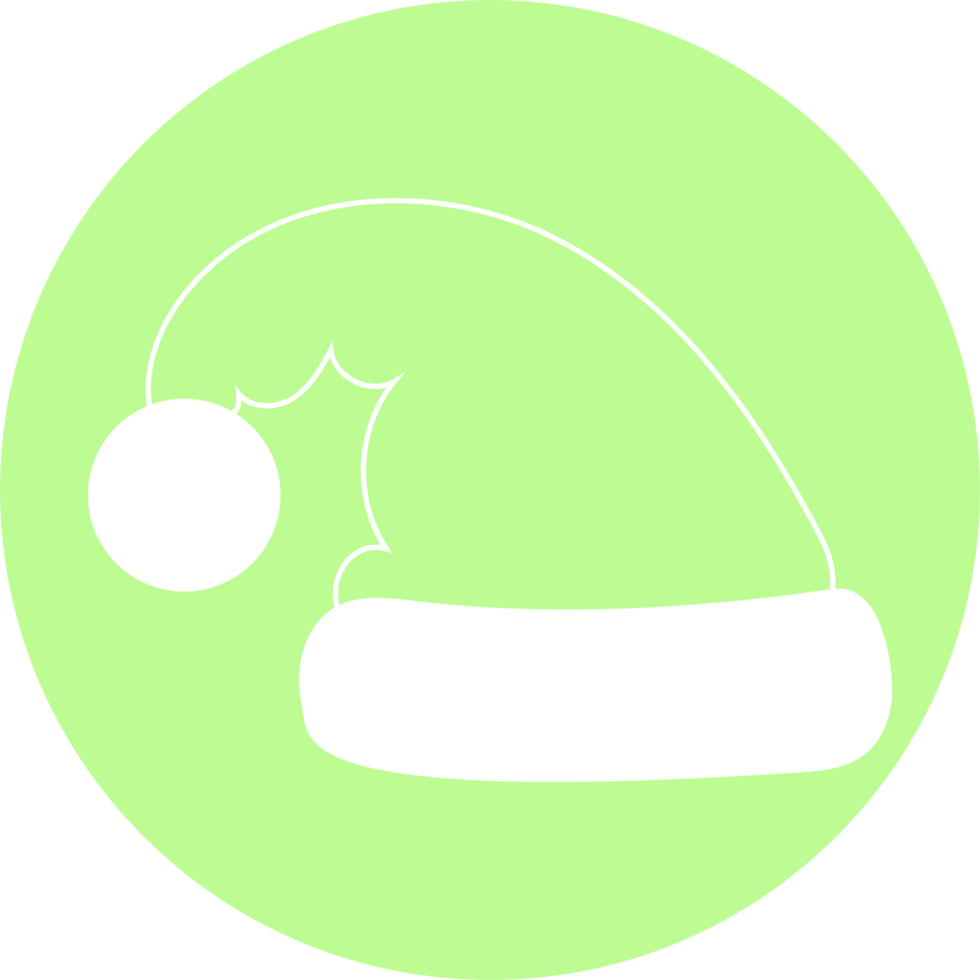 Natale cappello contorno. png