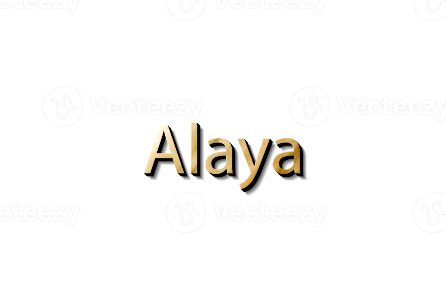 ALAYA 3D TEXT MOCKUP png