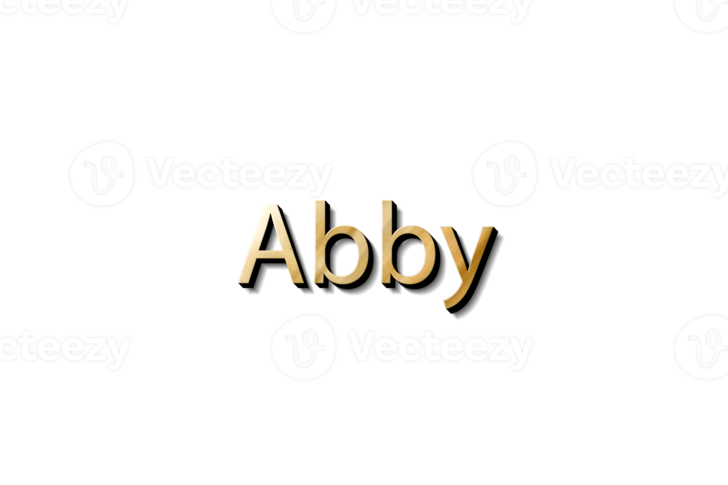 abby 3d-modelltext png