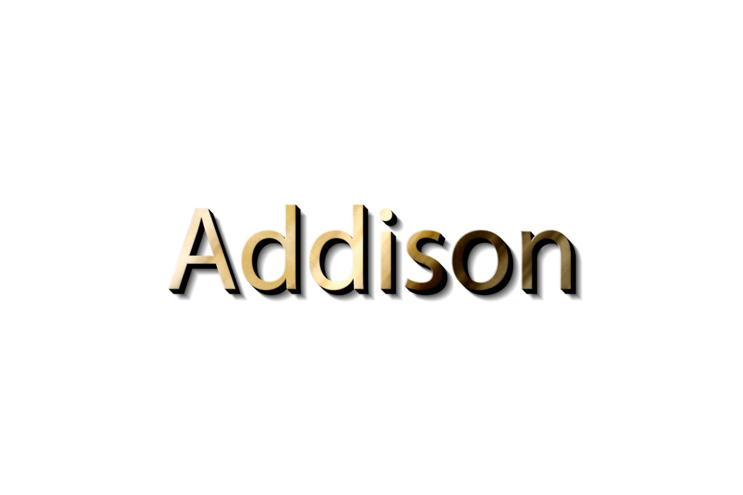 ADDISON NAME 3D MOCKUP 14386390 PNG