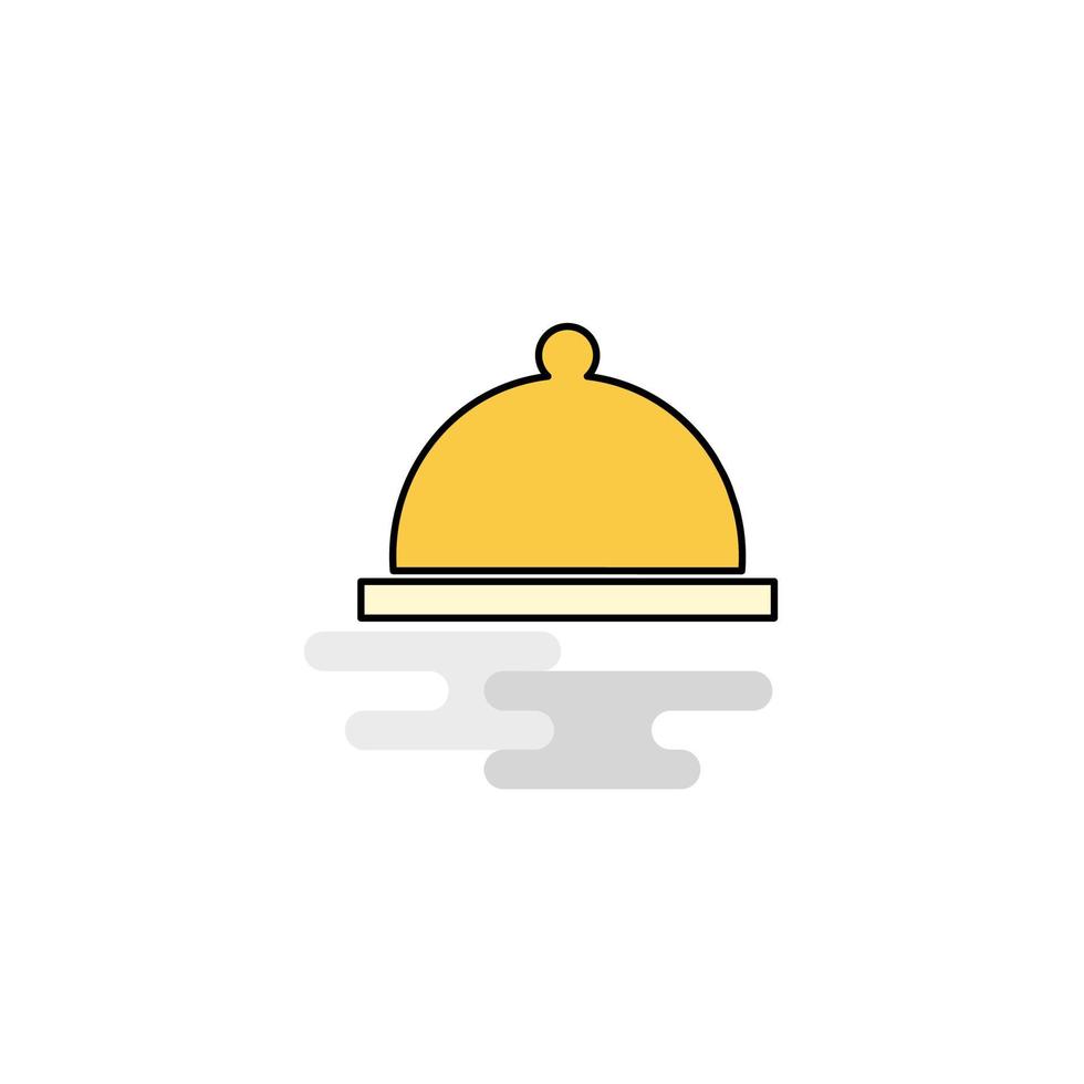 Flat Food dish Icon Vector