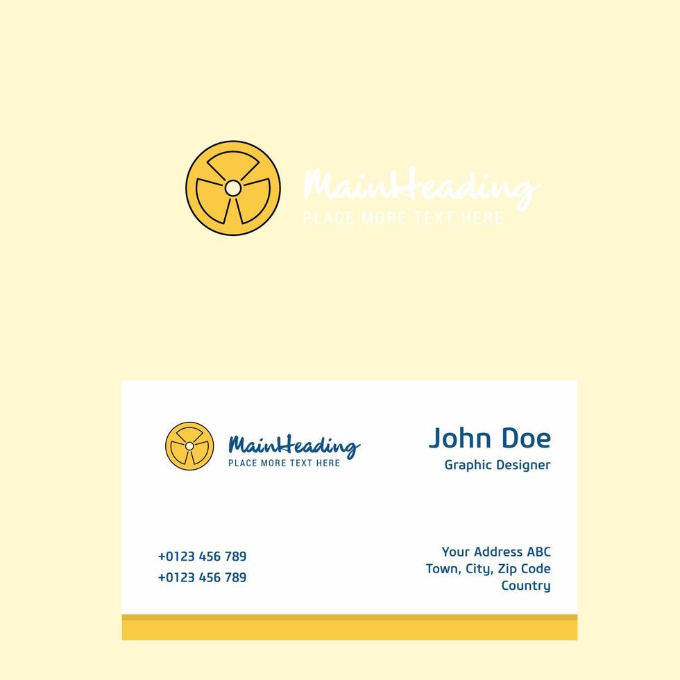 Fan logo Design with business card template Elegant corporate identity Vector