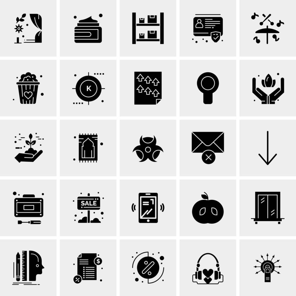 25 Universal Business Icons Vector Creative Icon Illustration to use in web and Mobile Related project