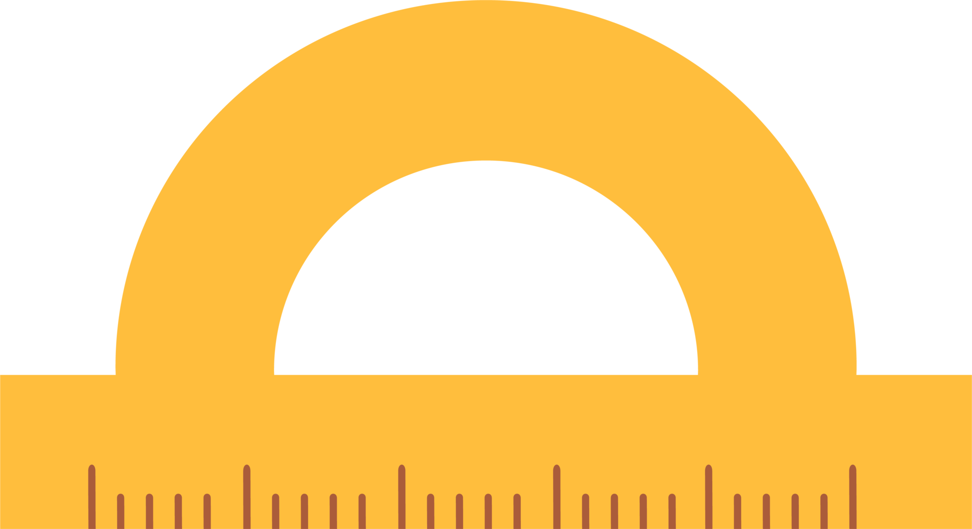 Stationery. ruler protractor 14386616 PNG