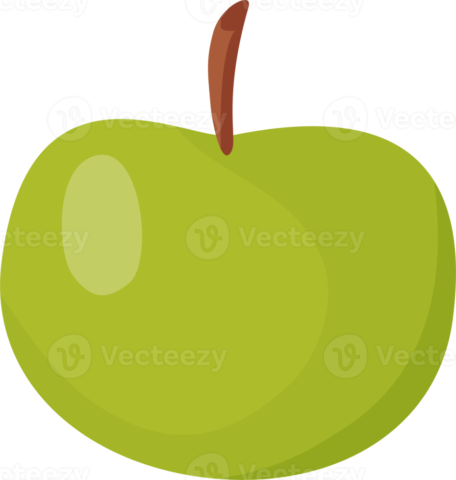 grüner Apfel. Obst png