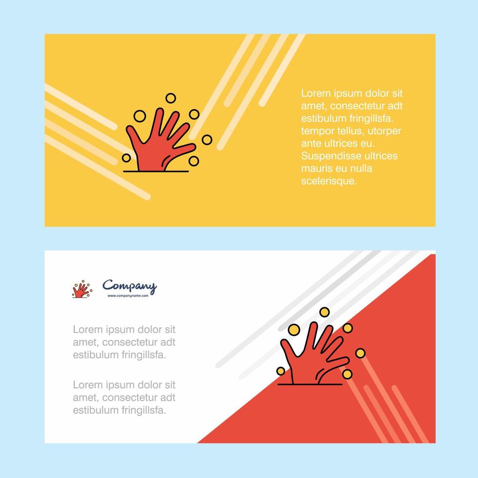 Magical hands abstract corporate business banner template horizontal advertising business banner vector