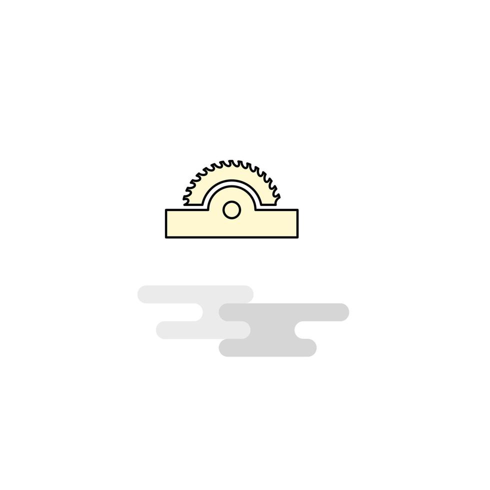 Flat Cutter Icon Vector
