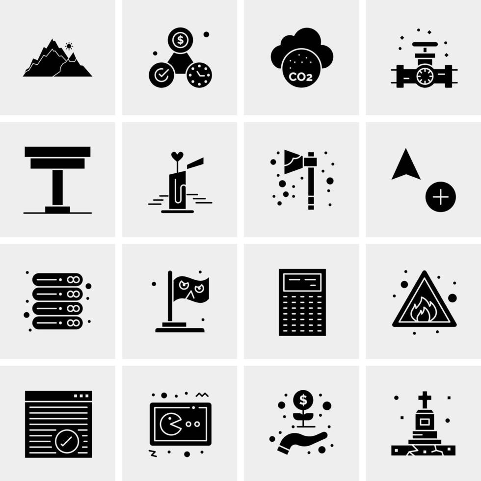 16 Universal Business Icons Vector Creative Icon Illustration to use in web and Mobile Related project