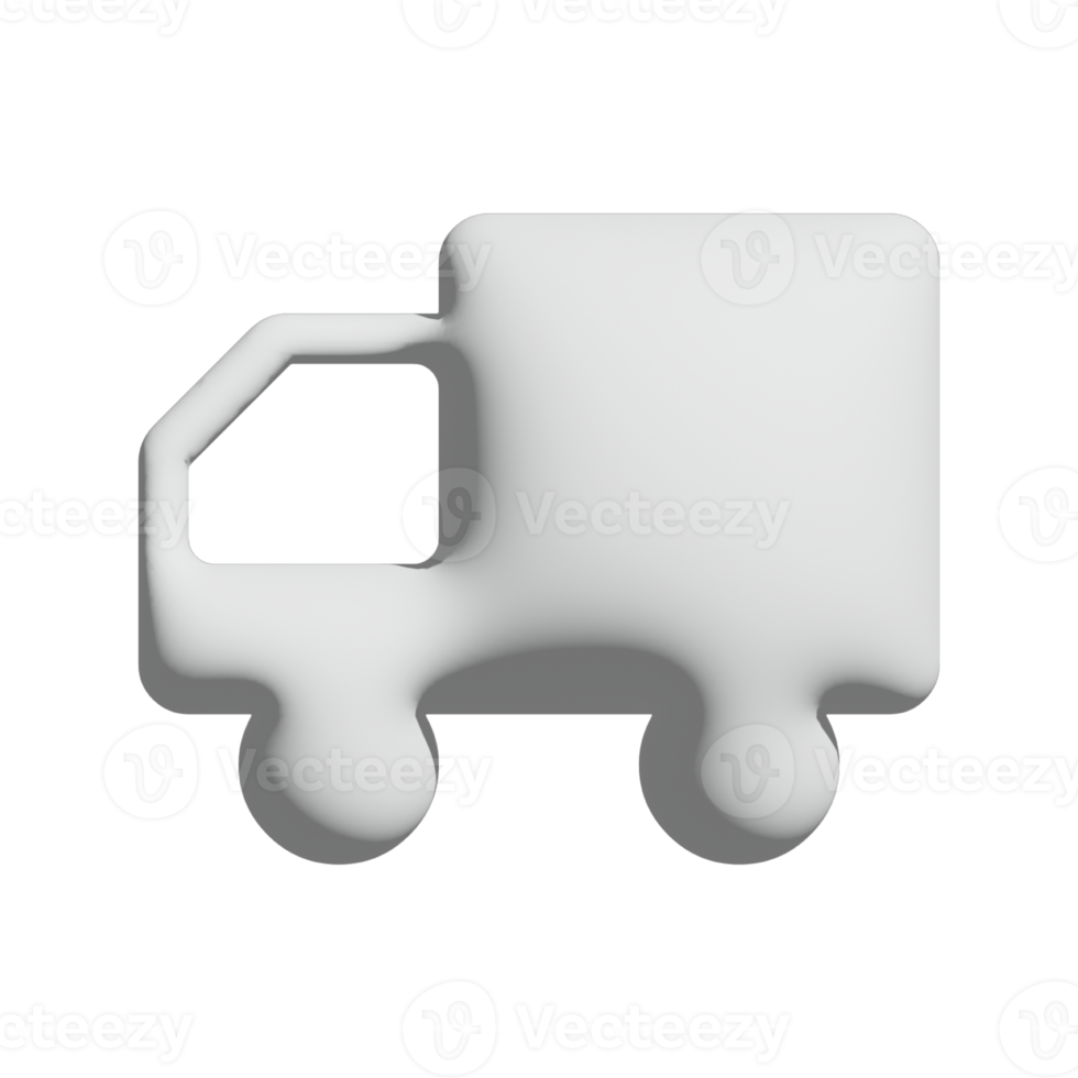 lorry icon 3d design for application and website presentation png