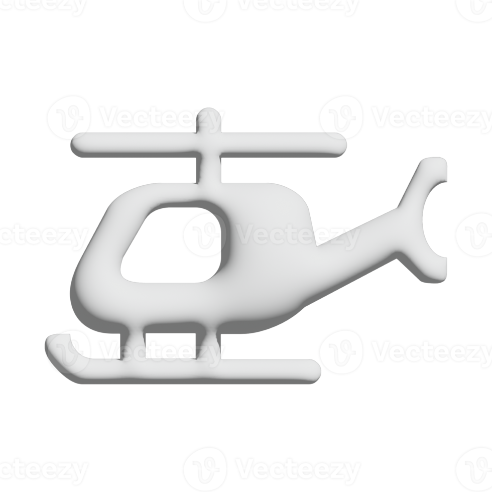 helicopter icon 3d design for application and website presentation png