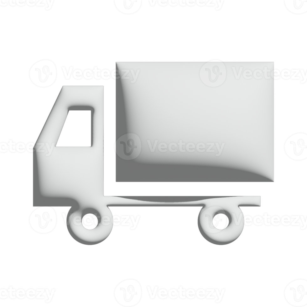 lorry icon 3d design for application and website presentation png