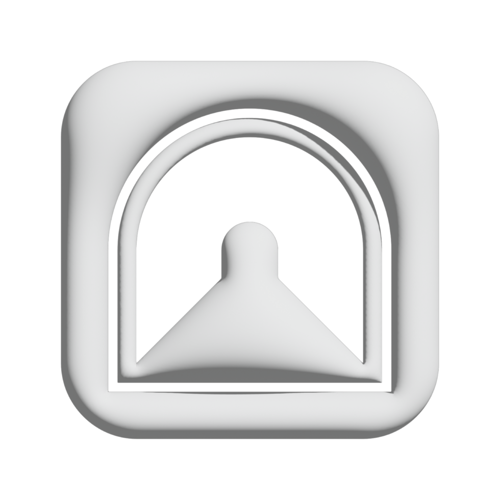 tunnel icon 3d design for application and website presentation png