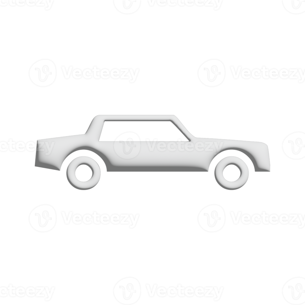 limousine icon 3d design for application and website presentation png