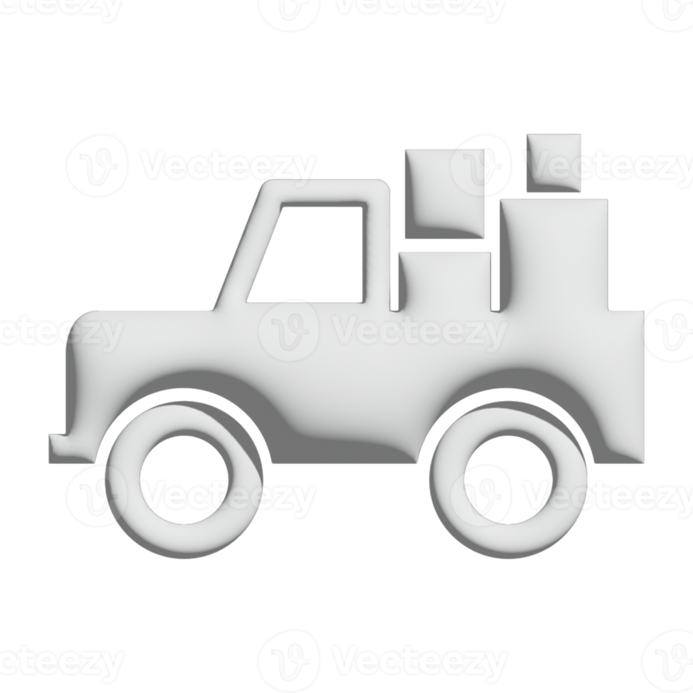 icône de wagon de marchandises conception 3d pour la présentation de l'application et du site web png