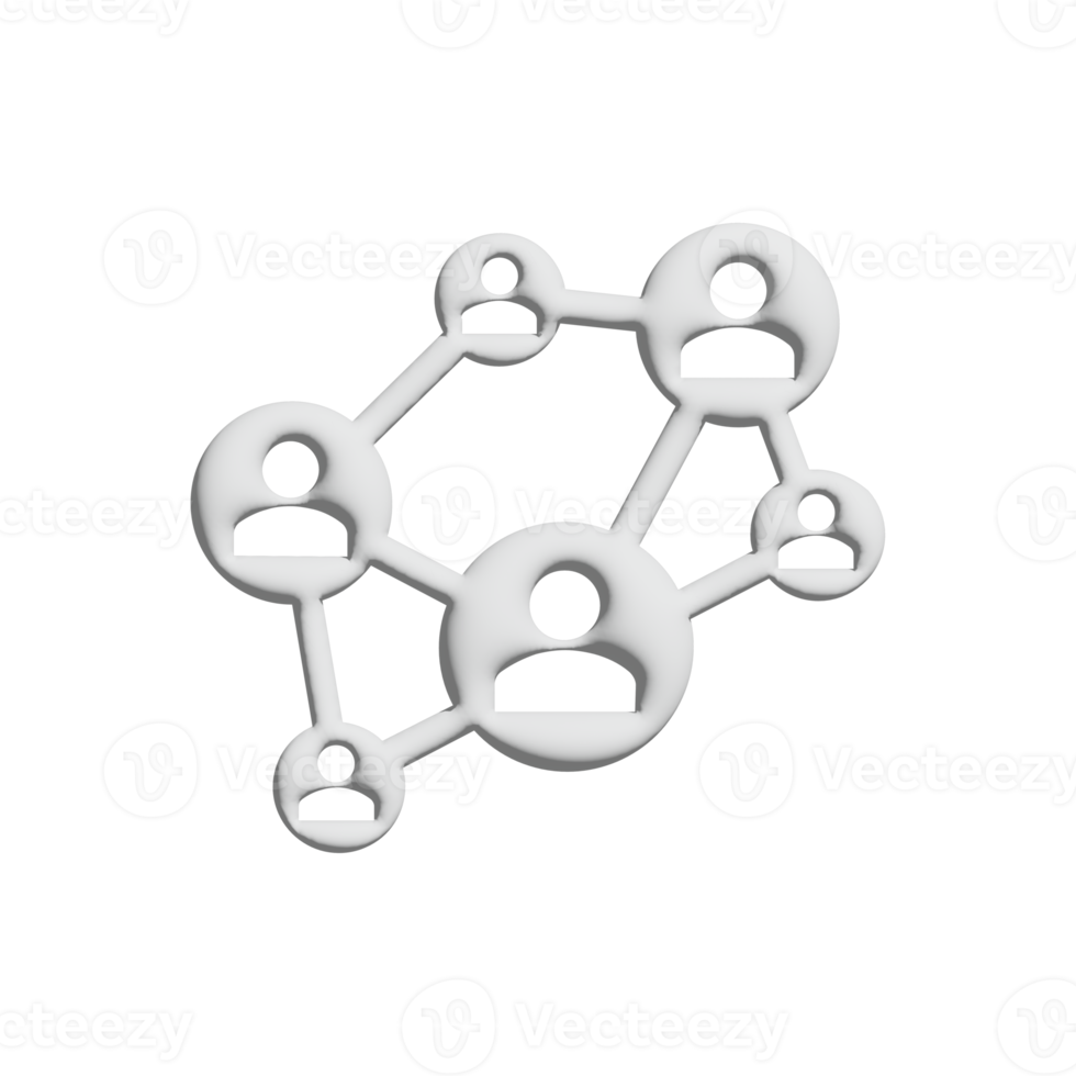 design 3d de ícone de mapa de pessoal para apresentação de aplicativo e site png