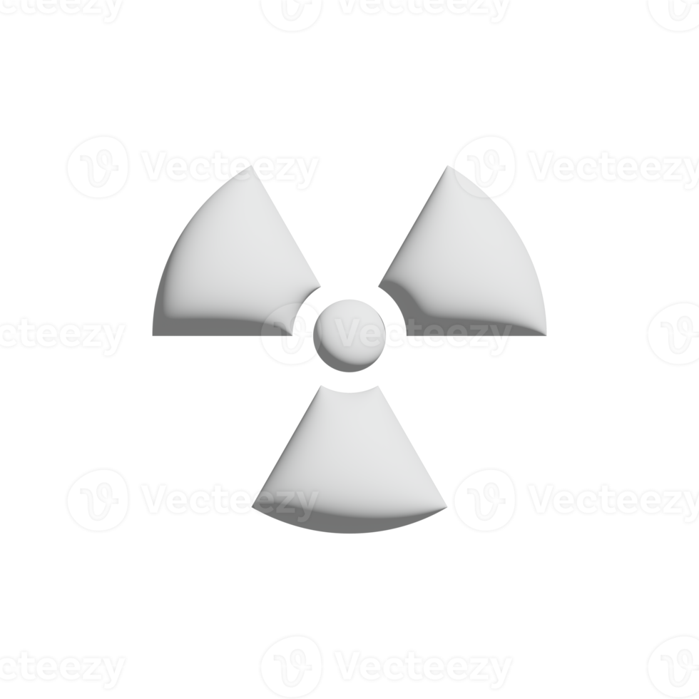 radiation area icon 3d design for application and website presentation png
