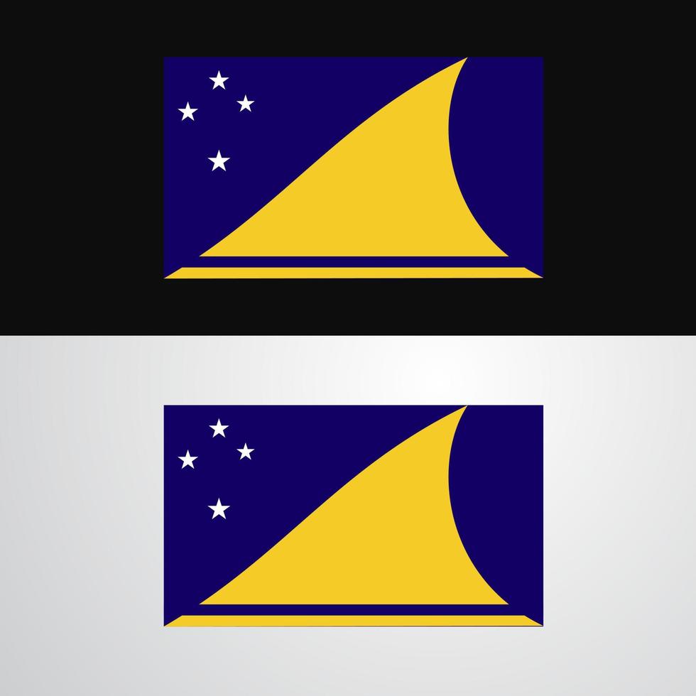 Tokelau Flag banner design vector