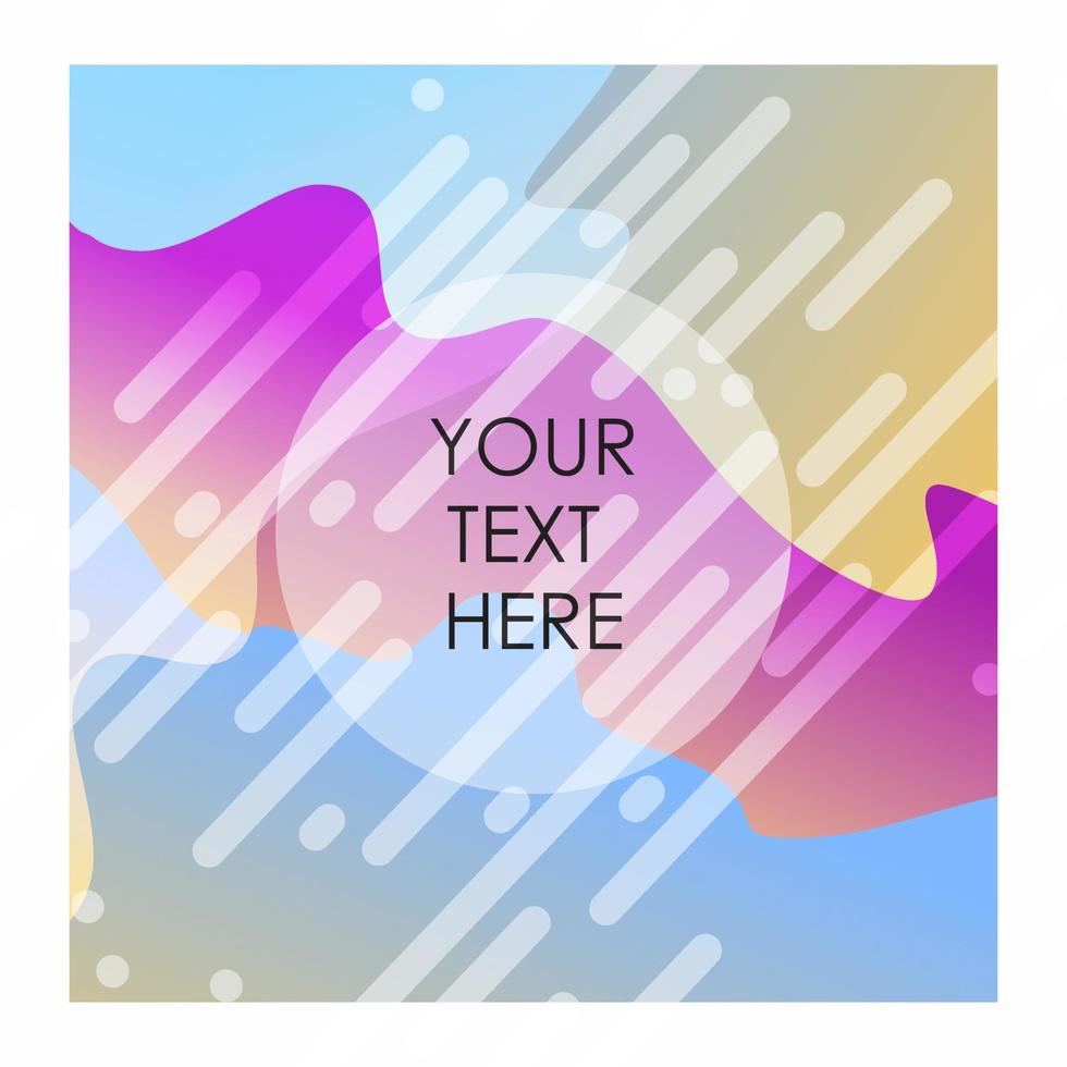 Colorful background with typography design vector