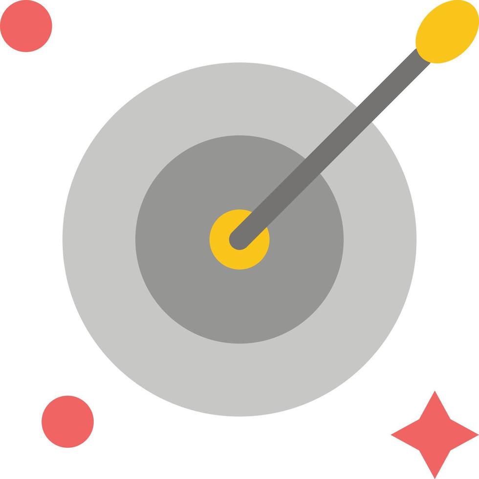 objetivo objetivo flecha color plano icono vector icono banner plantilla