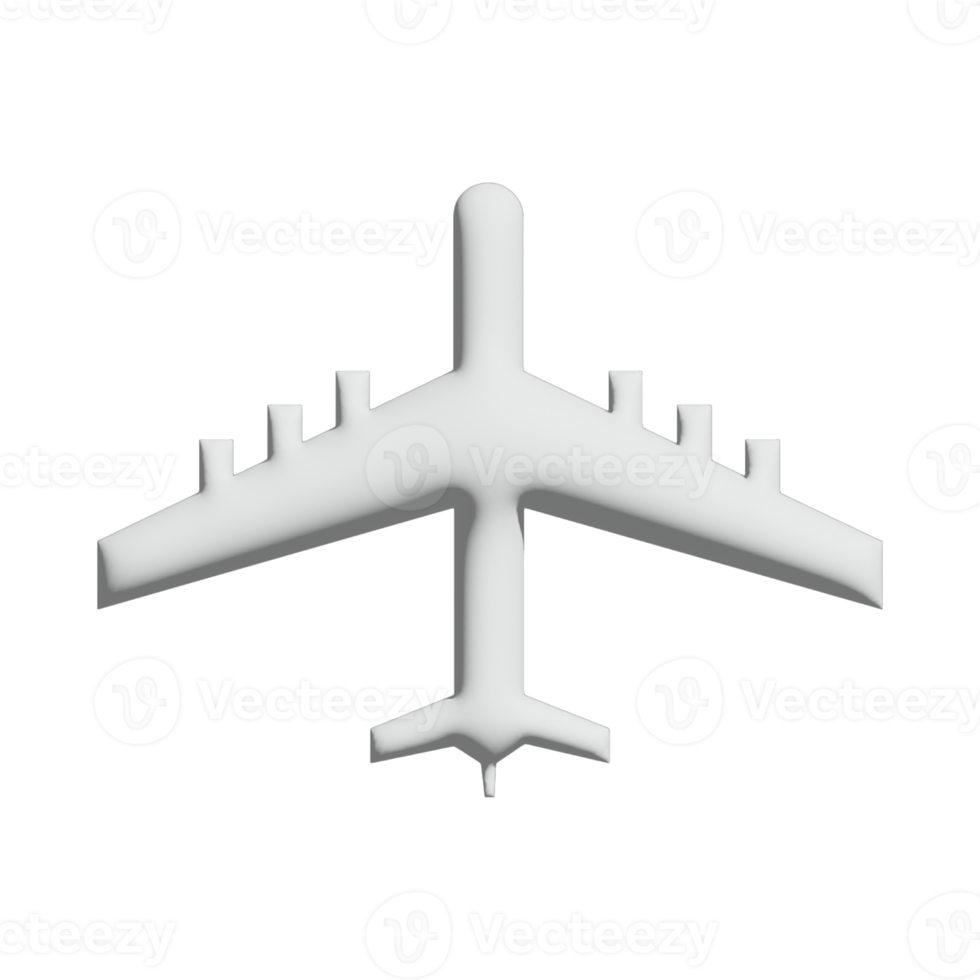 design 3d de ícone de avião de combate para apresentação de aplicativo e site png