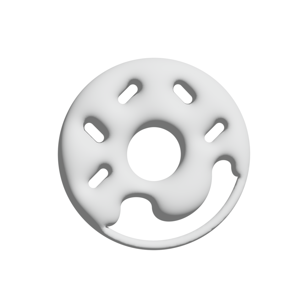 Doughnut icon 3d design for application and website presentation png