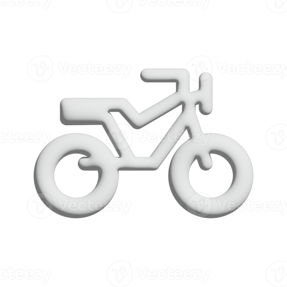 bicycle icon 3d design for application and website presentation png