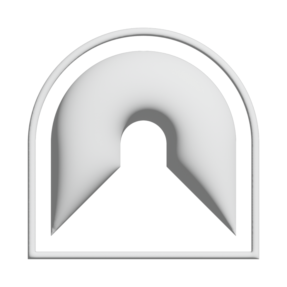 Tunnelsymbol 3D-Design für Anwendungs- und Website-Präsentation png