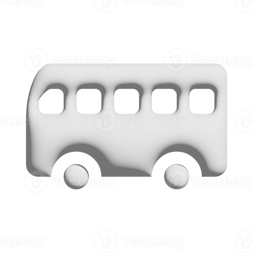 van icon 3d design for application and website presentation png