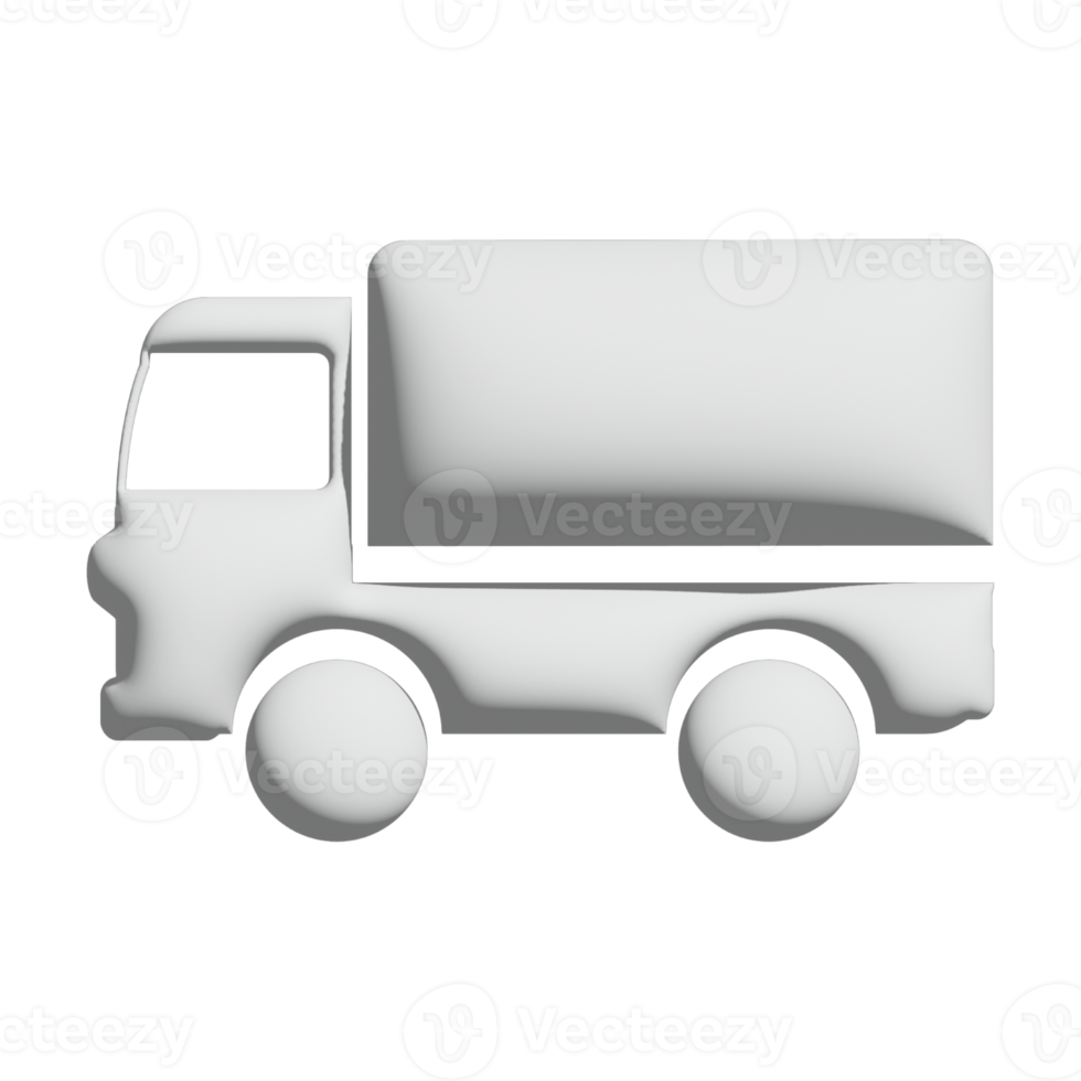 icône de camion conception 3d pour la présentation de l'application et du site Web png