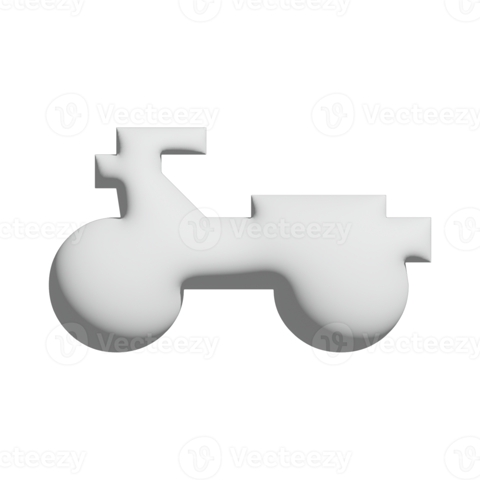 bicycle icon 3d design for application and website presentation png