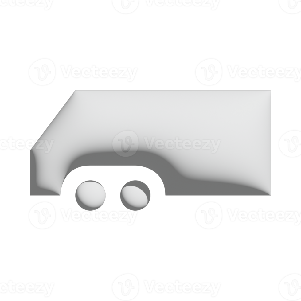 husvagn ikon 3d design för Ansökan och hemsida presentation png