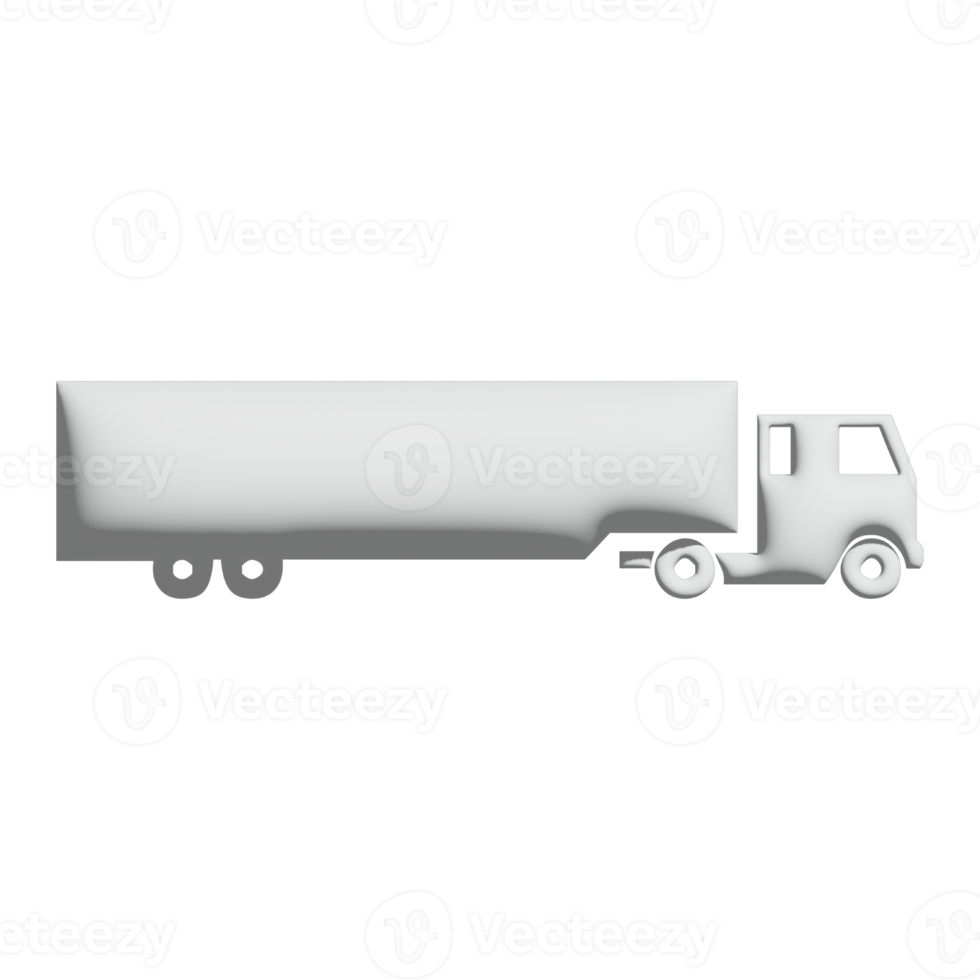 Transportsymbol 3D-Design für Anwendungs- und Website-Präsentation png