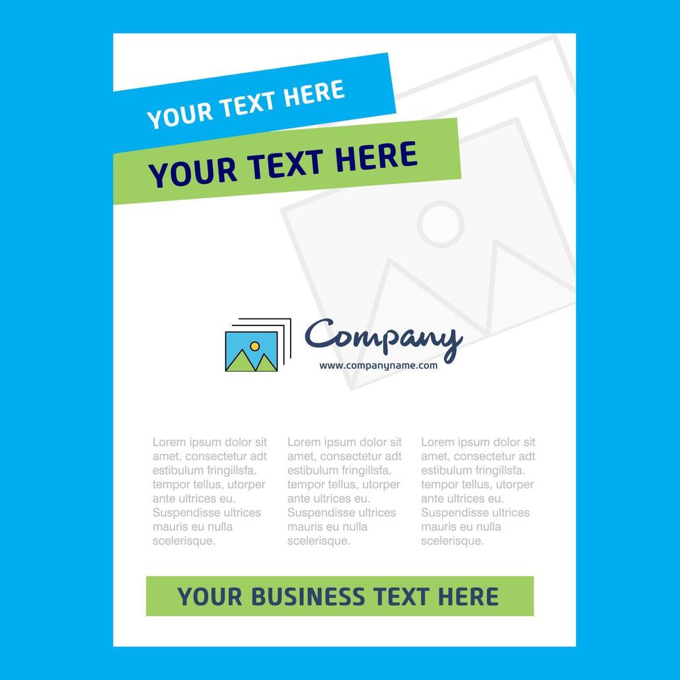 Image Title Page Design for Company profile annual report presentations leaflet Brochure Vector Background