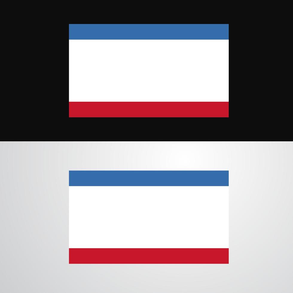 Crimea Flag banner design vector