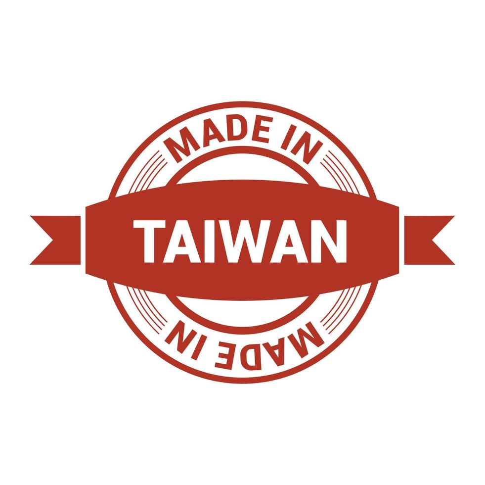 Taiwan stamp design vector