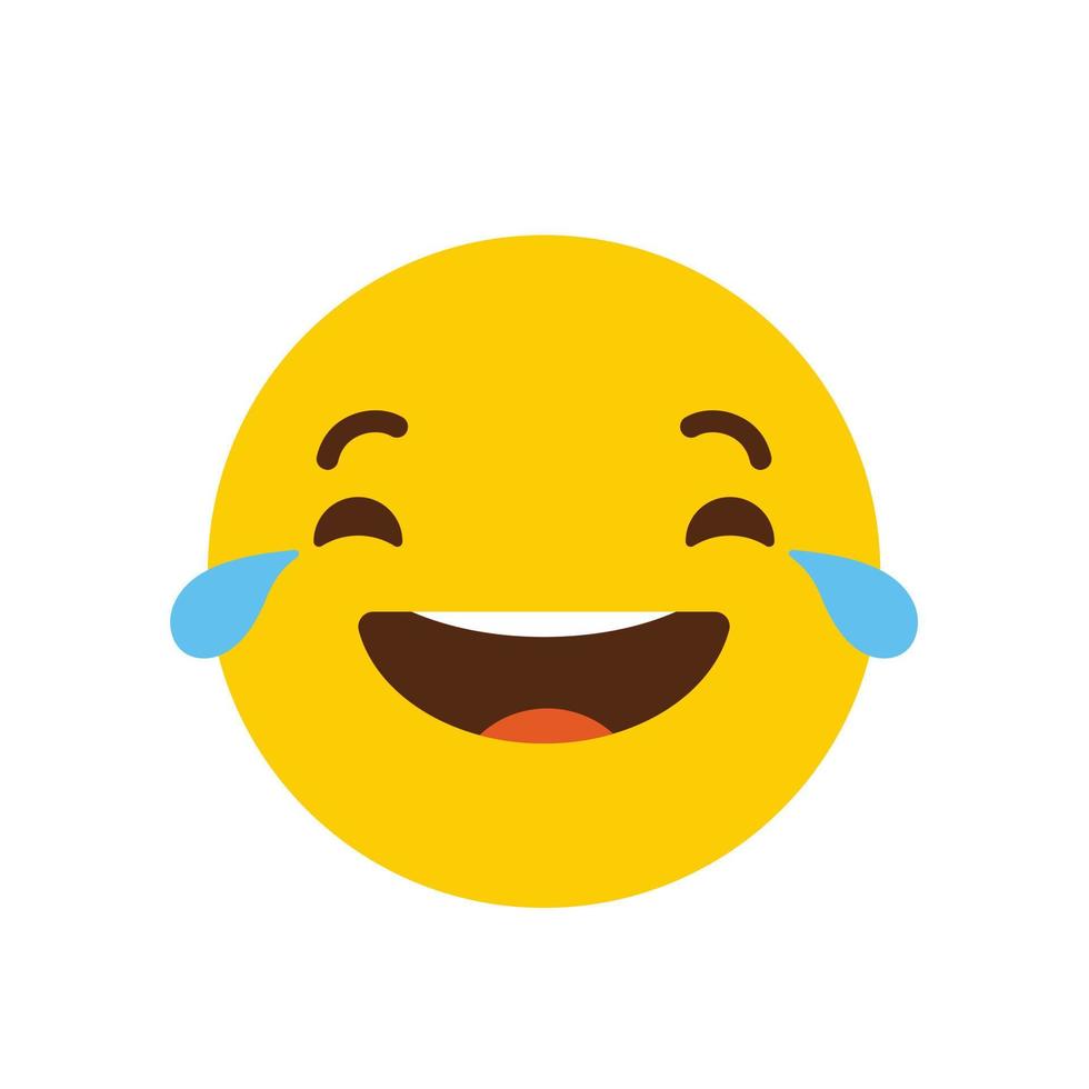 Laughing Emoji icon design vector